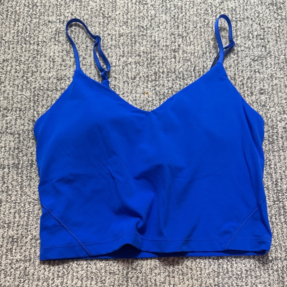 lululemon athletica Blue Crop Top